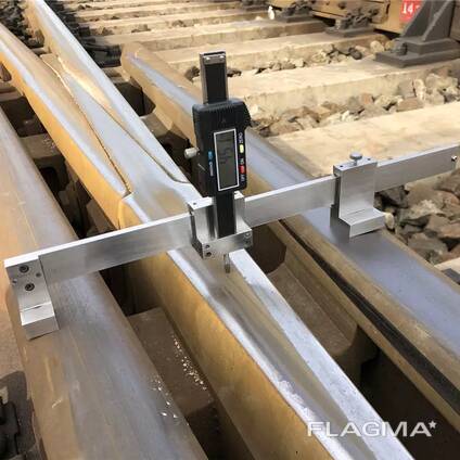 Digital Rail Frog Vertical Wear Gauge for Turnout Maintenance and Inspection