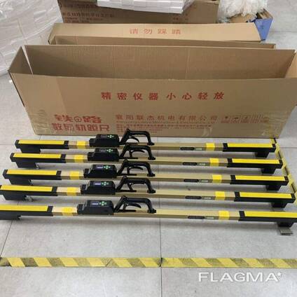 Digital switch track gauge for turnout track gauge level measuring