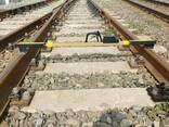 Digital switch track gauge for turnout track gauge level measuring - photo 1